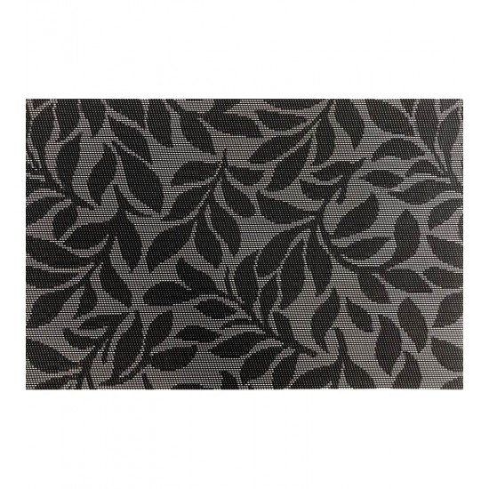 Lugar Americano 45cm Por 30cm Folhas Black